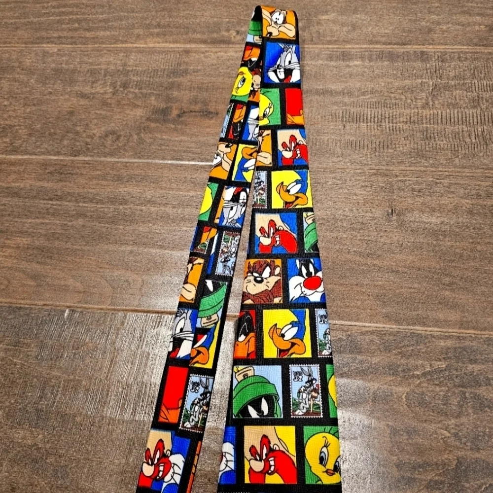 Looney Tunes 1997 Stamp Collection Cartoon Character Neck Tie
